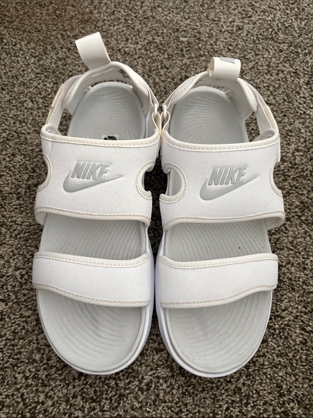 Nike Kids White Velcro Sport Sandals